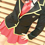 Masturbation by Baka and Test costume(anime's high school girl uniform) crossdresser